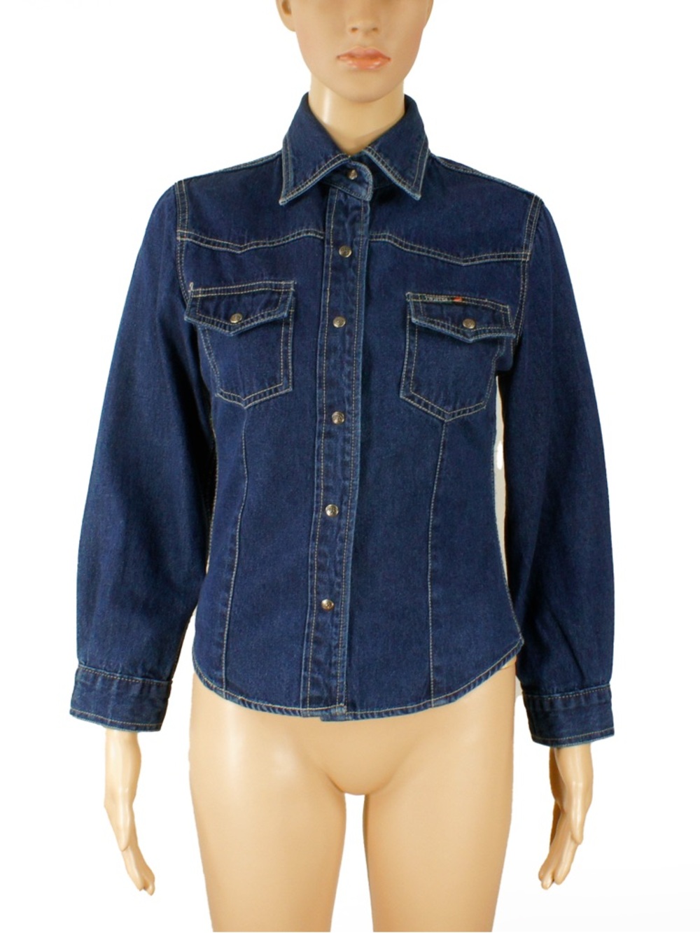 Vintage 90s 00s 2000s Twister Blue Western Jean Denim Jacket